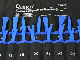 GEKO Zestaw ściągaczy do tapicerki 27 elementów 7944 G02632 - Narzędzia samochodowe - miniaturka - grafika 3