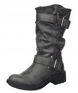 Kozaki damskie - Rocket Dog Kozaki Damskie Szare Na Zimę 41 Ż5C - miniaturka - grafika 1