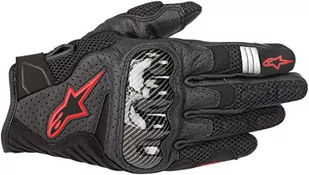 Rękawice motocyklowe NC Alpinestars Smx-1 Air V2 rękawiczki czarne czerwone Fluo, czarne/czerwone, M - Rękawice motocyklowe - miniaturka - grafika 1