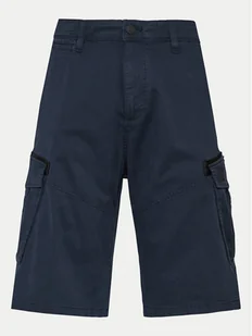 s.Oliver Szorty materiałowe 2141741 Granatowy Regular Fit - Spodenki męskie - miniaturka - grafika 1
