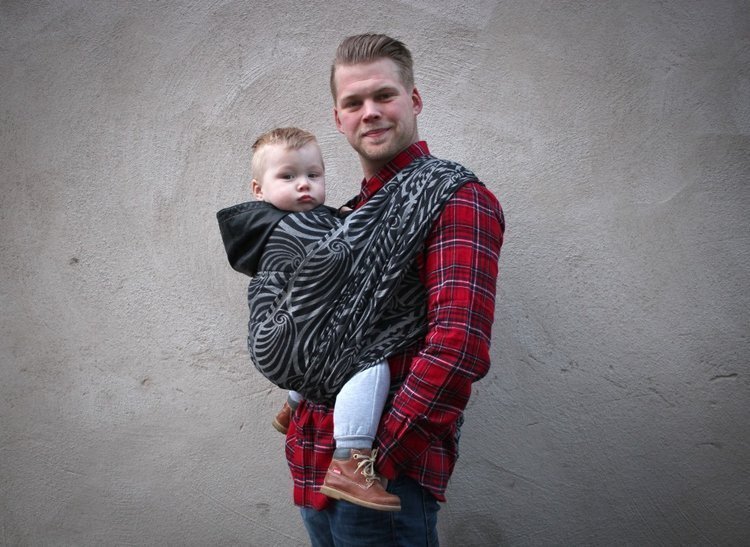 Yaro Slings Chusta tkana Yaro Slings Dandy Black Natural Wool 5 4.2 m.