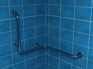 Poręcz dla niepełnosprawnych wannowo-prysznicowa prawa 70x61x75 cm Makoinstal PSP 135P - Akcesoria dla osób starszych i niepełnosprawnych - miniaturka - grafika 1