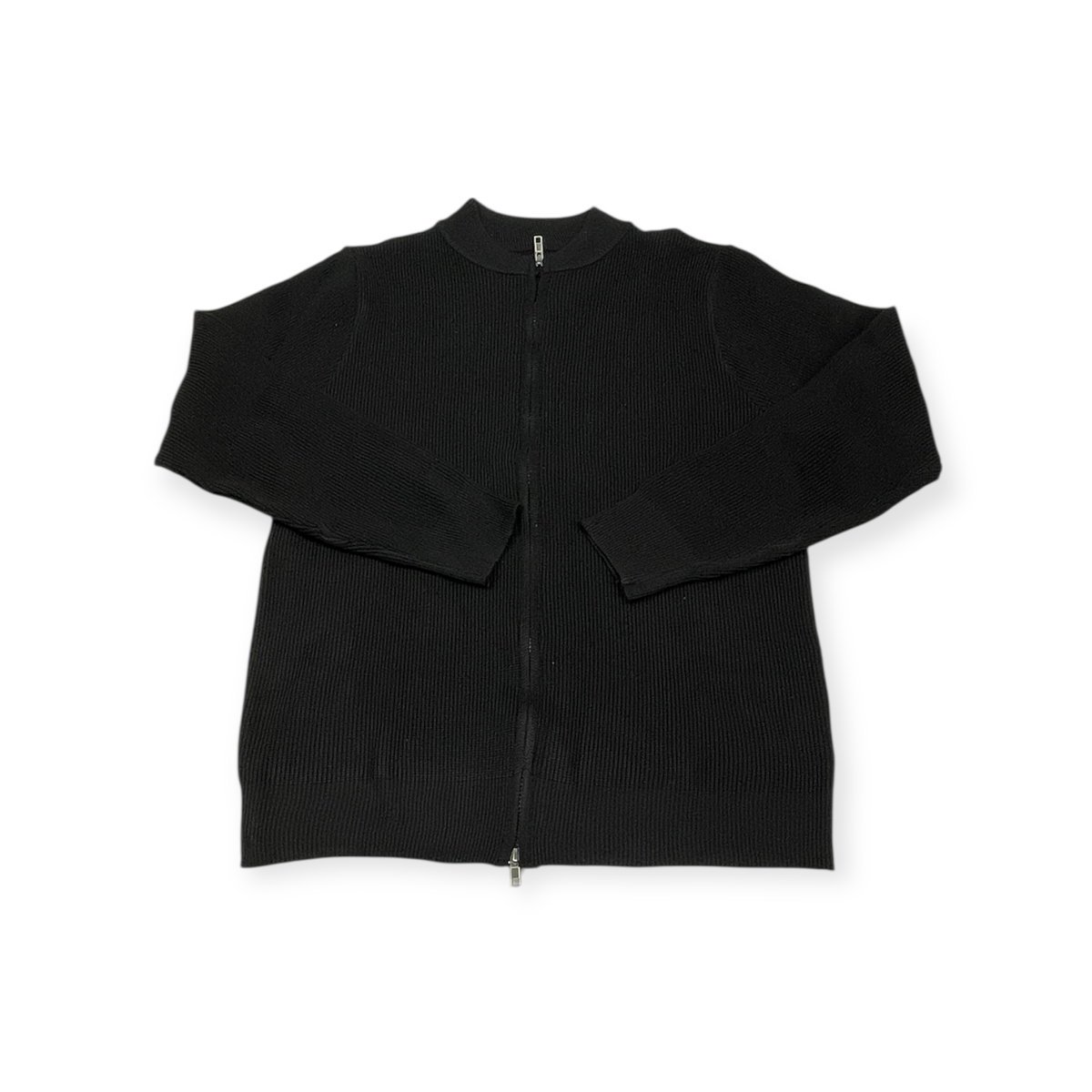 Sweter / bluza Old Money czarna na zamek - rozmiar S