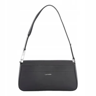 Calvin klein torebka damska business shoulder bag_saffiano czarna - Torebki damskie - miniaturka - grafika 1