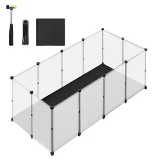 Songmics Modułowy wybieg z wysokimi panelami bocznymi - Akcesoria dla gryzoni - miniaturka - grafika 1