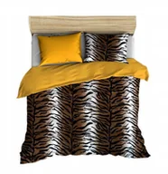 Pościel - pościel z polaru 180x200 + 2 poszewki P 308-6 DUO tygrys / żółty - miniaturka - grafika 1