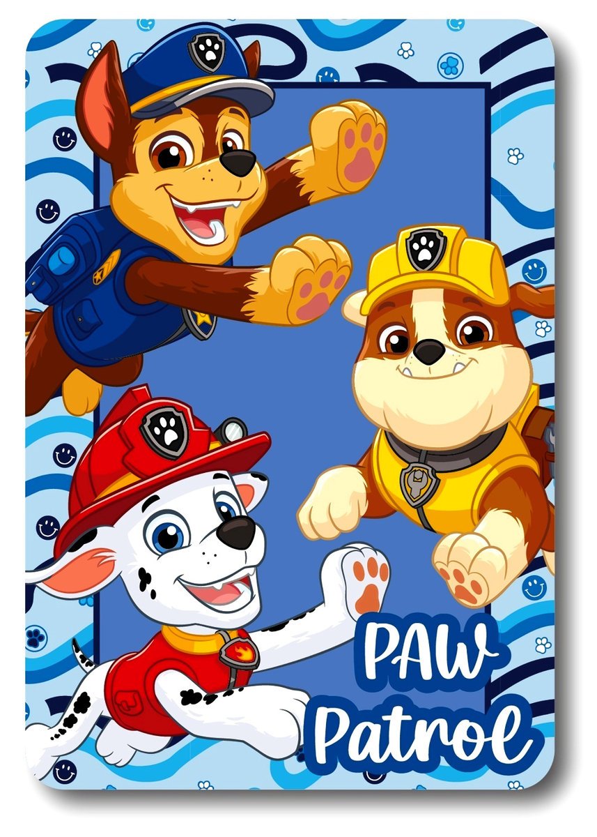 Koc dziecięcy polarowy Psi Patrol 100x140 kocyk dla dziecka