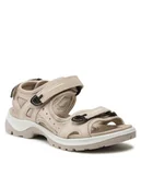 Sandały damskie - ECCO Sandały OFFROAD 06956301378 Beżowy - miniaturka - grafika 1