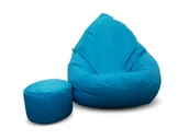 Pufy i podnóżki - Pufa sako XXXXL worek + gratis turkus - miniaturka - grafika 1