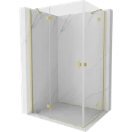 Kabiny prysznicowe - Mexen Mist-H Duo kabina prysznicowa uchylna 110 x 95 cm, transparent, złota szczotkowana - 8A5-110L-095P-55-00 - miniaturka - grafika 1