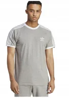Koszulki męskie - Koszulka Adidas Męska T-Shirt Szara r. M Sportowa Bawełniana - miniaturka - grafika 1