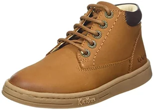Kickers Tackland, Buty i botki dla dzieci, Camel Brązowy, 24 EU - Botki damskie - miniaturka - grafika 1