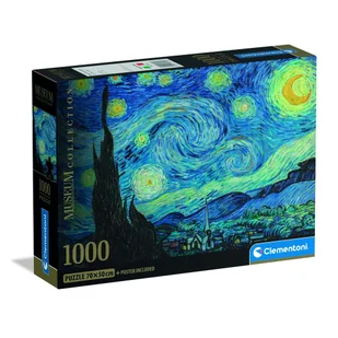Puzzle 1000 elementów. Compact Museum Van Gogh, The Starry Night - Puzzle - miniaturka - grafika 1
