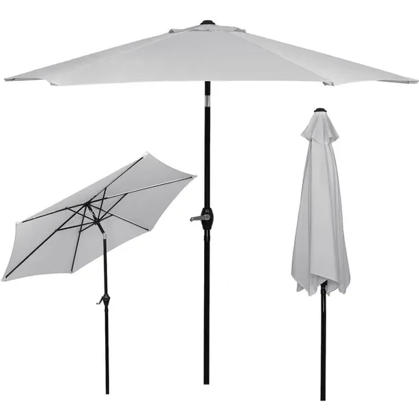 łamany z korbą na balkon DUŻY na taras parasol ogrodowy SKŁADANY solidny