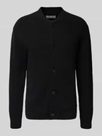 Swetry męskie - Kardigan ze stójką i listwą guzikową model ‘RODHE’ - miniaturka - grafika 1