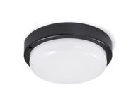 Lampy sufitowe - Plafon natynkowy okrągły z czujnikiem ruchu Maks 12W - Czarny - Biały neutralny (4500K) - miniaturka - grafika 1