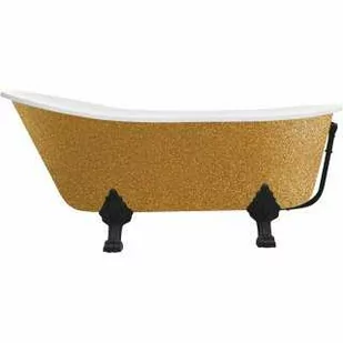 Besco WAO-160-GZB OLAYA GLAM złota wanna wolnostojąca 160 x 68nogi czarne - Wanny Besco WAO-160-GZB OLAYA GLAM złota wanna wolnostojąca 160 x 68nogi czarne - Wanny - miniaturka - grafika 1