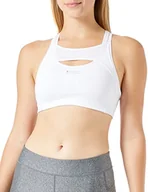 Koszulki i topy damskie - Champion Damski biustonosz sportowy Sa New Active Crop Top, biały, XL - miniaturka - grafika 1