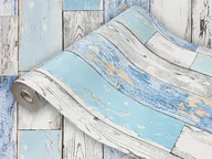 Tapety - Okleina Meblowa Samoprzylepna Morska Deska Na Szafę Komodę Meble 67x490 - miniaturka - grafika 1