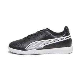 PUMA Unisex King Match It Jr buty piłkarskie dla dzieci, Puma Black PUMA White Cool Dark Grey, 34.5 EU - Piłka nożna - miniaturka - grafika 1