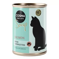 Mokra karma dla kotów - Cosma Soup, 6 x 100 g, karma mokra dla kotów, Łosoś z cukinią - miniaturka - grafika 1