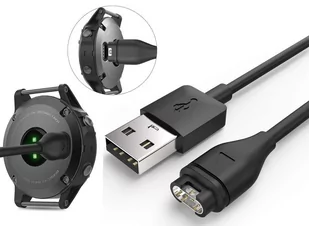 Kabel Usb Ładowarka Usb 2.0 Quick Charge 1M Do Garmin Fenix 5/5X/5S/5+/5X+/5S+/6/6Pro/6S/6S Pr/6X/6X Pro/7/7X Czarna - Akcesoria do smartwatchy - miniaturka - grafika 1