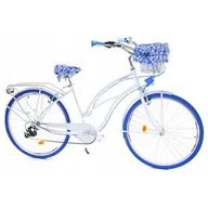 Rowery - Rower Cruiser Damski Dallas Bike 28" 7spd Alu z koszem i wkładem - miniaturka - grafika 1