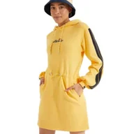 Bluzy damskie - Bluza sukienka damska Ellesse Siccus Dress dresowa żółta-M - miniaturka - grafika 1