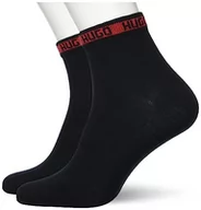 Skarpetki męskie - HUGO Skarpety męskie (2 sztuki), czarny1, 36-38 EU - miniaturka - grafika 1