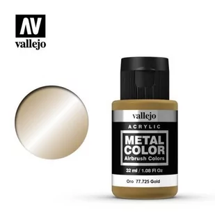 Vallejo Metal Color - Gold / 32ml 77725 - Akcesoria i części modelarskie - miniaturka - grafika 2