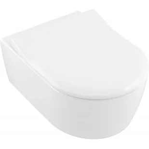 Villeroy & Boch Avento Combi-Pack miska WC wisząca CeramicPlus z deską wolnoopadającą Weiss Alpin 5656RSR1 - Miski WC - miniaturka - grafika 1