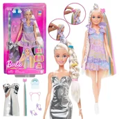 Lalki dla dziewczynek - Barbie Zabawa Włosami Zestaw Fryzjerski Lalka Stylistka + Akcesoria 3+ - miniaturka - grafika 1