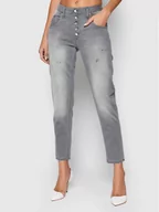 Spodnie damskie - Please Jeansy P1YMBU4W4I Szary Slim Fit - miniaturka - grafika 1