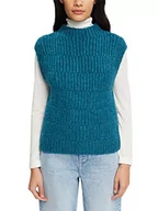 Swetry damskie - edc by ESPRIT Damski sweter 092CC1I326, 455/TEAL Blue, XXS - miniaturka - grafika 1