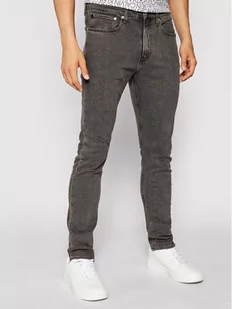 Calvin Klein Jeansy Slim Fit J30J307724911 Szary Skinny Fit - Spodnie męskie - miniaturka - grafika 1