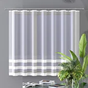 Firany - Firanka żakardowa biała 90x140cm H360 - miniaturka - grafika 1