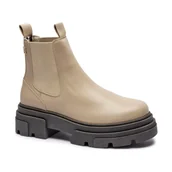 Sztyblety damskie - Tommy Hilfiger Skórzane sztyblety CHELSEA - miniaturka - grafika 1