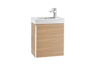 Roca Unik Mini Zestaw łazienkowy 45 cm umywalka z szafką dąb tekstura A855873155 - Szafki łazienkowe - miniaturka - grafika 1