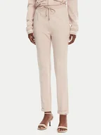 Spodnie sportowe damskie - Liu Jo Sport Spodnie dresowe TA5303 J5942 Beżowy Regular Fit - miniaturka - grafika 1