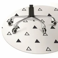 Podnóżki, podpórki, podkładki - Podkładka pod krzesło obrotowe Trójkąty fi100 cm - miniaturka - grafika 1
