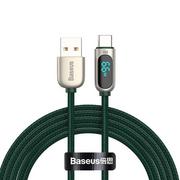 Kable USB - Baseus Kabel USB do USB-C Display 66W 1m zielony CASX020006 - miniaturka - grafika 1