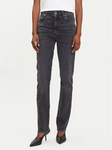 BOSS Jeansy State 50545012 Szary Slim Fit - Spodnie damskie - miniaturka - grafika 1