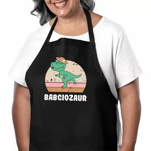 Babciozaur - fartuch na prezent dla babci - Fartuchy i rękawice kuchenne - miniaturka - grafika 1