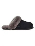 Kapcie damskie - UGG Skórzane kapcie "Scuffette II" w kolorze czarnym - miniaturka - grafika 1
