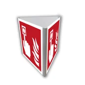 Systemy ekspozycyjne i znaki informacyjne - BF805 ALARM POŻAROWY (3D DOŚCIENNY), PN - PŁYTA PCV 1MM; (150X150MM) - miniaturka - grafika 1