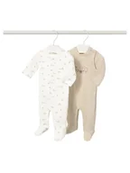 Śpiochy dla niemowląt - Mayoral Komplet 2 par śpiochów 2714 Beżowy - miniaturka - grafika 1