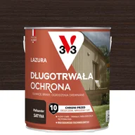 Lakiery do drewna - Lazura 10 lat ochrony Palisander satynowy 2.5 l V33 - miniaturka - grafika 1