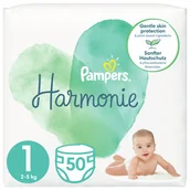 Pieluchy - Pampers pieluchy Harmonie Rozmiar 1 50 szt. 2kg 5kg - miniaturka - grafika 1