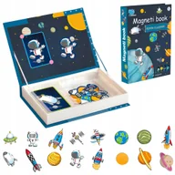 Zabawki interaktywne dla dzieci - Układanka Magnetyczna Puzzle Montessori 54El. Kosmos Książka Edukacyjna - miniaturka - grafika 1