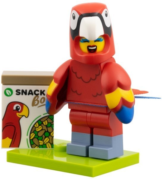 LEGO Minifigurka col28-12 Parrot Costume Fan, Seria 28 71051